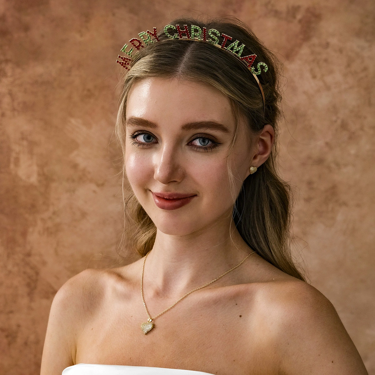 Miallo Rhinestone Merry Christmas Hairbands for Party Holiday Vacation Hair Accessories Merry Christmas Headband 1