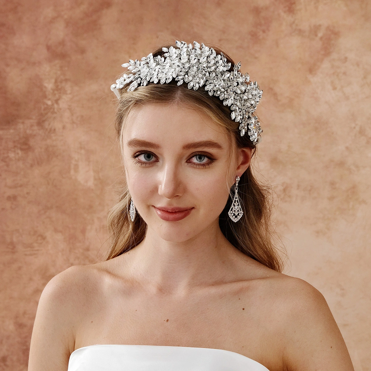 Exquisite Shiny Rhinestone Headband Luxurious Heavy Duty Bridal Hair Vine Fashion Handmade Hair Accessories 1